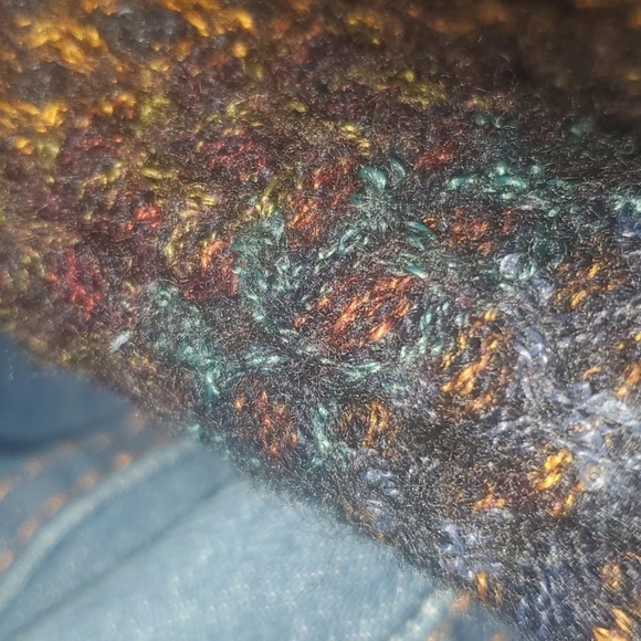 Taxi Jacket Denim Fabric Sleeves Womens Size XL ? X-large ? No Size Tag 20" Ptp - Picture 14 of 16